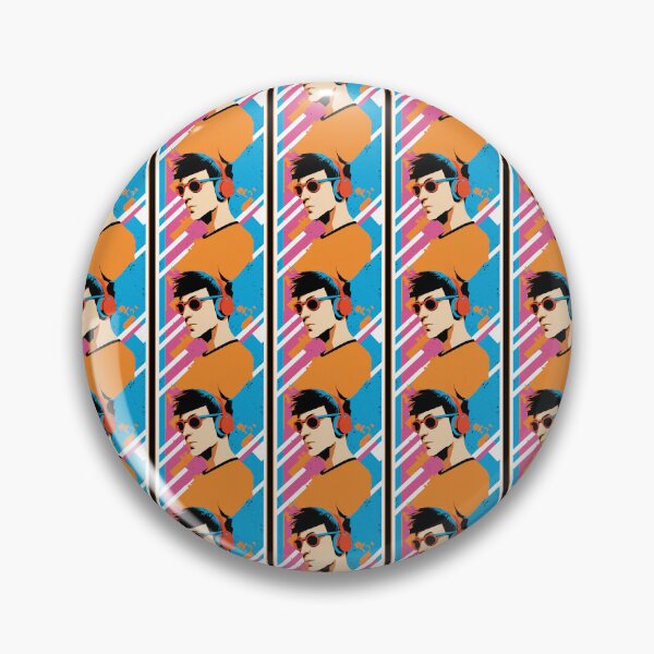 Item preview, Retro DJ Vibes Striped Pattern designed and sold by Aaron2610.