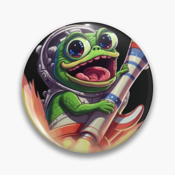 Item preview, Pepe the frog on a rocket designed and sold by No-No-Name.