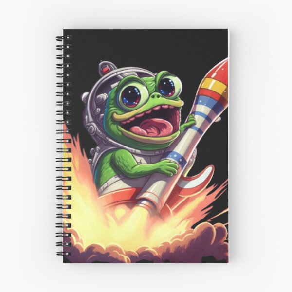 Item preview, Pepe the frog on a rocket designed and sold by No-No-Name.