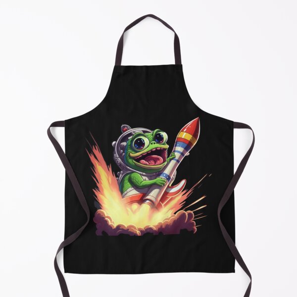 Item preview, Pepe the frog on a rocket designed and sold by No-No-Name.
