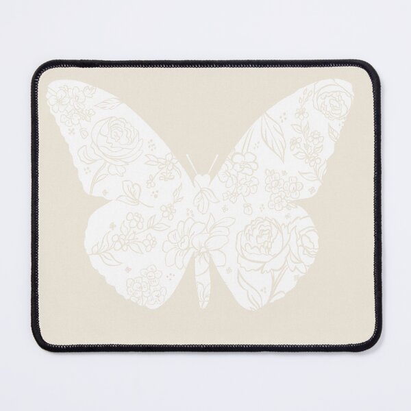 Item preview, Neutral Floral Butterfly designed and sold by leahcreates.