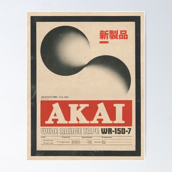 Artikelvorschau, Vintage 80er alias analoges Musik-Plattenband entworfen und verkauft von skeamworks.