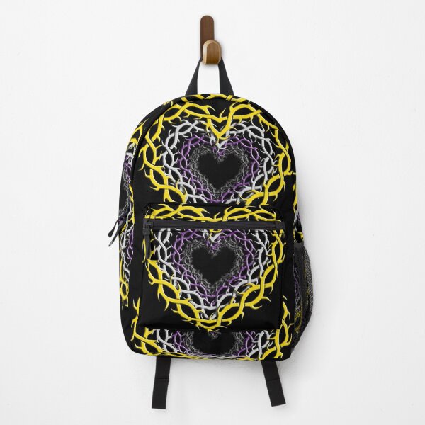 Item preview, Thorn Hearts Non Binary pride colors gothic designed and sold by TheirChoice.