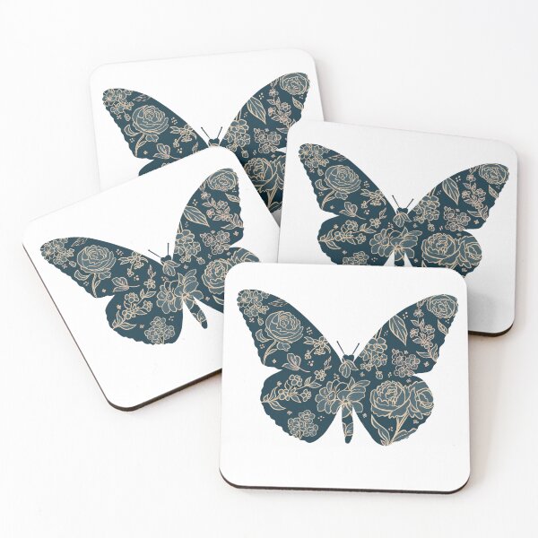 Item preview, Moody Blues Floral Butterfly designed and sold by leahcreates.