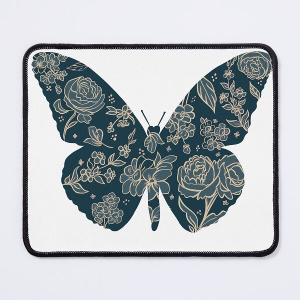Aperçu de l'œuvre Moody Blues Floral Papillon créée et vendue par leahcreates.