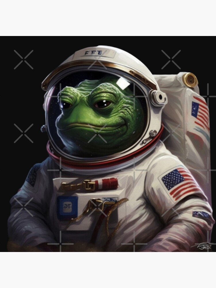 Pepe the frog as an astronaut Poster by No-No-Name