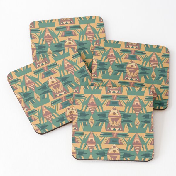 Item preview, African Print Deco Tile Art designed and sold by Nile-Mosaic-Co.