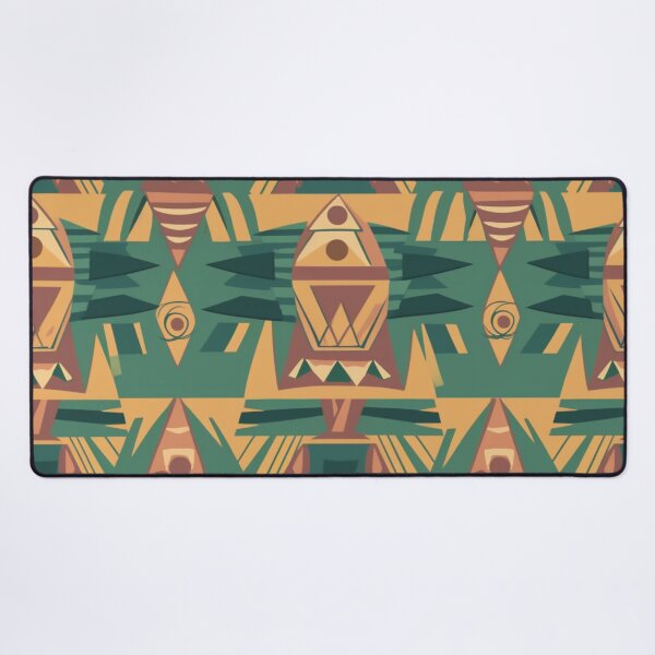 Item preview, African Print Deco Tile Art designed and sold by Nile-Mosaic-Co.
