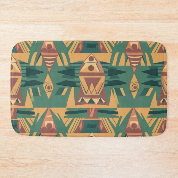 Item preview, African Print Deco Tile Art designed and sold by Nile-Mosaic-Co.