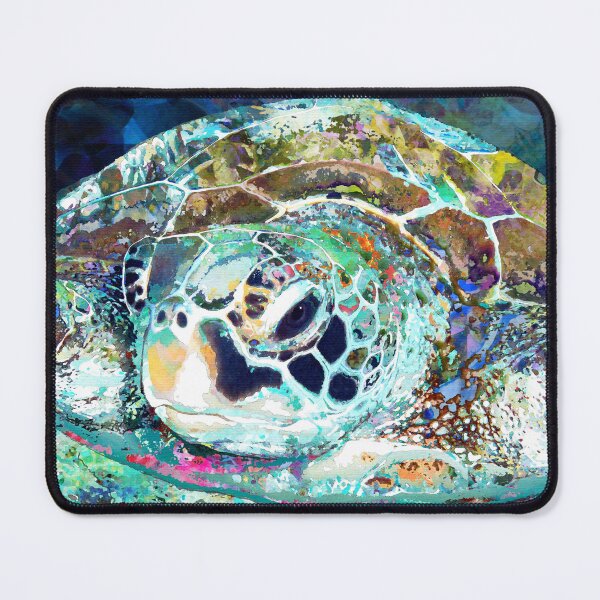 Item preview, Colorful Sea Turtle Charm Beach Art designed and sold by Sharon Cummings Art.