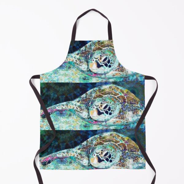 Item preview, Colorful Sea Turtle Charm Beach Art designed and sold by Sharon Cummings Art.