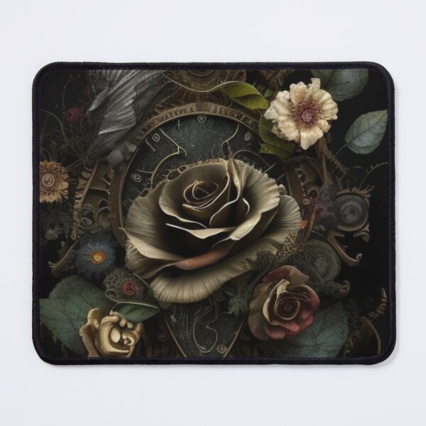 Item preview, Gothic Steampunk Dark Flower Collage By Brandon Cable designed and sold by BrandonArtWorld.