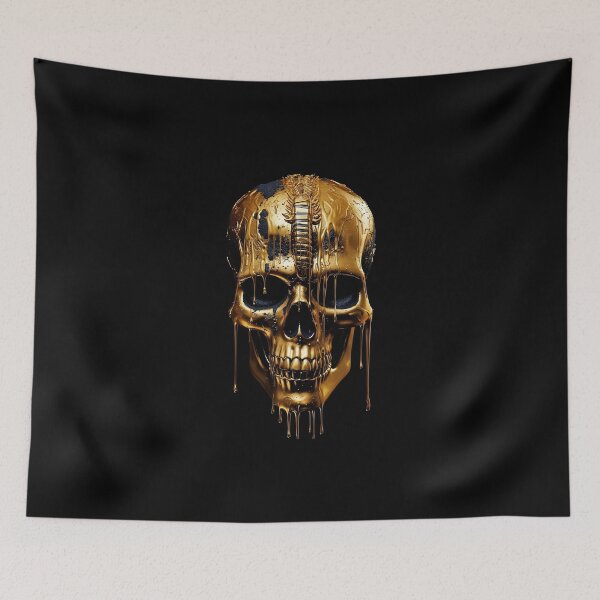 Item preview, Gold melting Skull of the Pharaoh, the King of Egypt. Ancient history lovers gift. designed and sold by paulo silveira.