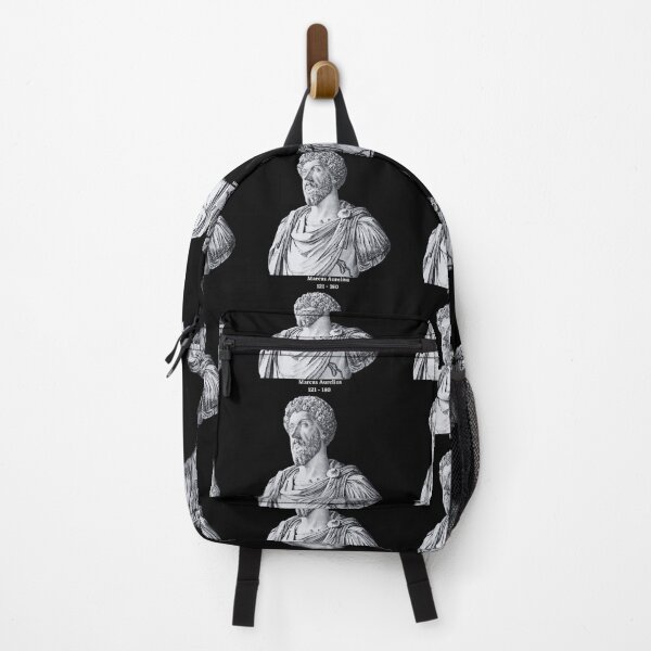 Item preview, Marcus Aurelius Bust Black and White Graphic Illustration designed and sold by Quote Gallery.