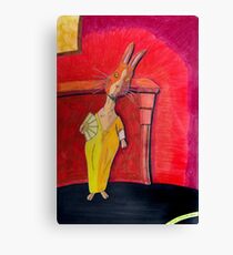 299 - MODIGLIANI BUNNY - DAVE EDWARDS - COLOURED PENCILS & INK - 2010 Canvas Print