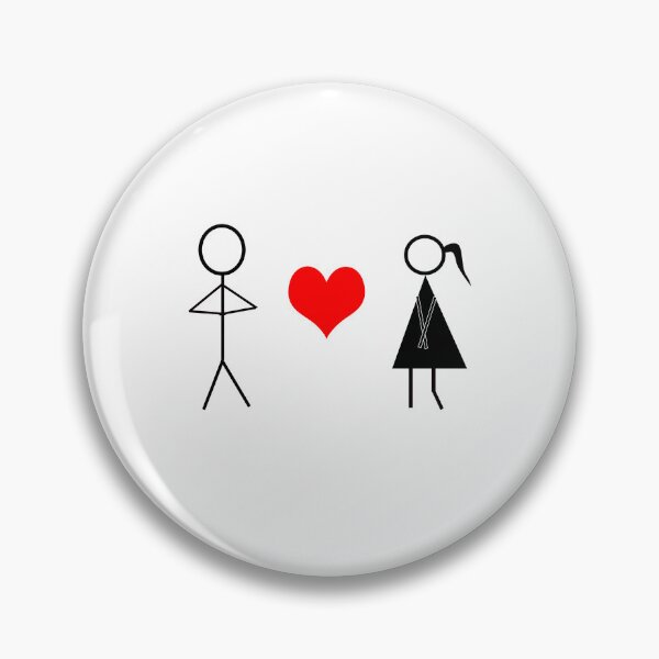 Item preview, Stick man in Love designed and sold by LKWDesigns.