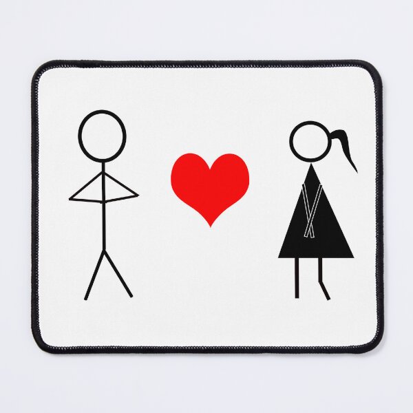Item preview, Stick man in Love designed and sold by LKWDesigns.