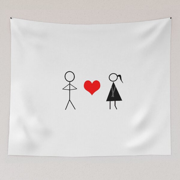 Item preview, Stick man in Love designed and sold by LKWDesigns.
