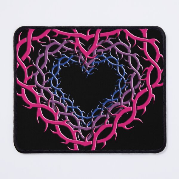 Item preview, Thorn Hearts Bisexual Pride colors gothic LGBT designed and sold by TheirChoice.