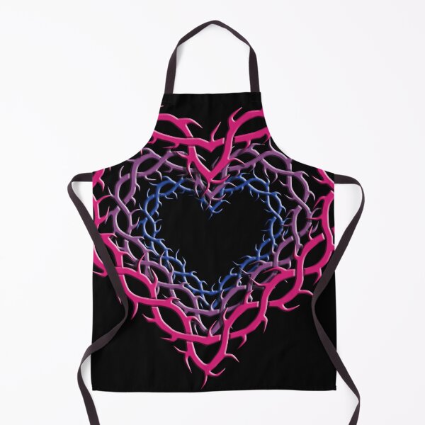 Item preview, Thorn Hearts Bisexual Pride colors gothic LGBT designed and sold by TheirChoice.