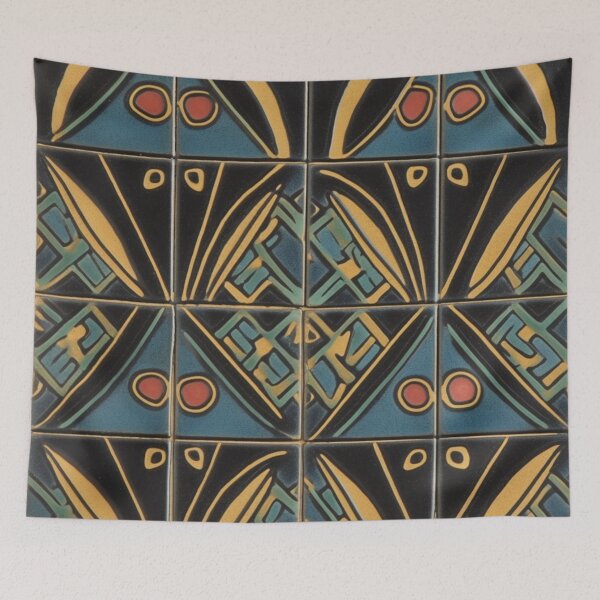 Item preview, Vintage African Deco Tile Art designed and sold by Nile-Mosaic-Co.