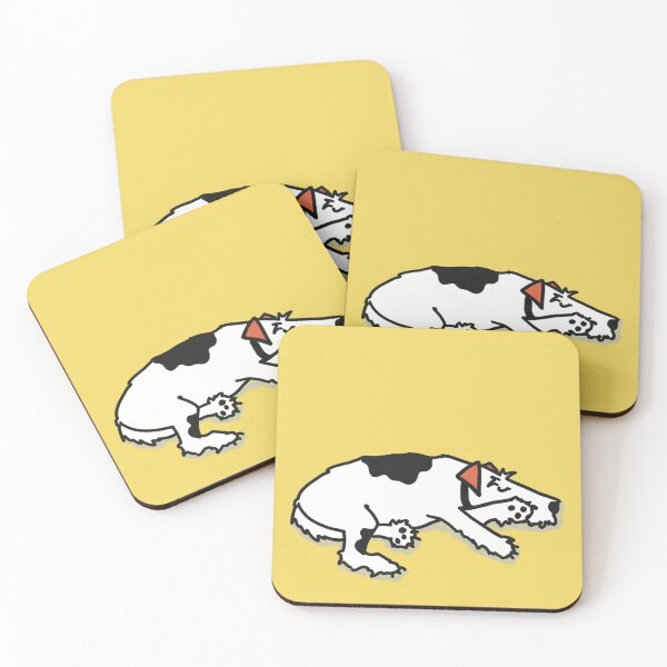 Item preview, Alfie Wire Fox Terrier Sleeping designed and sold by Hazel White.