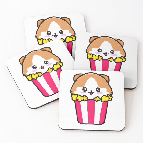 Item preview, Cute Kawaii Puppy in Popcorn Box Design designed and sold by NathalieRached.