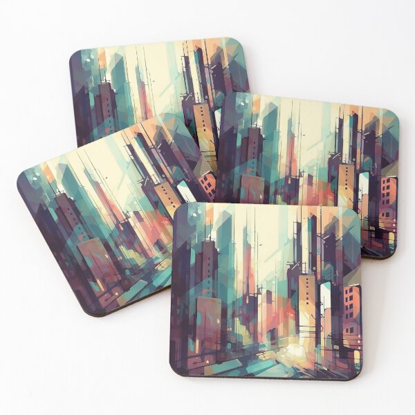 Item preview, Geometric Urban Metropolis - Cool  designed and sold by GeekyDesignsEmp.