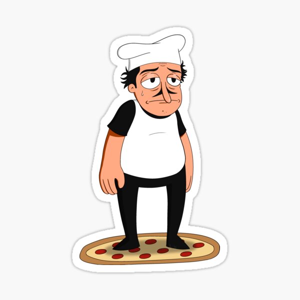 Pizza Tower - Peppino w/ Topping Girls Sticker for Sale by DarkMysteryMan