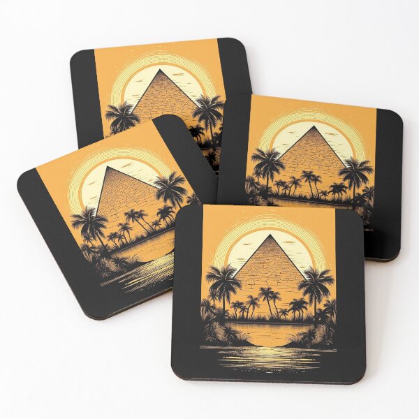 Item preview, Pyramid with Sunset designed and sold by Splargo Digital Prints.