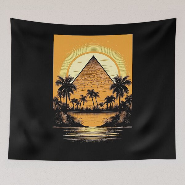 Item preview, Pyramid with Sunset designed and sold by Splargo Digital Prints.