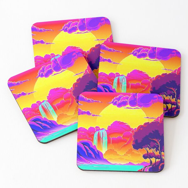 Item preview, Hidden Waterfall Pop Art Landscape designed and sold by LaRoach Digital Arts.