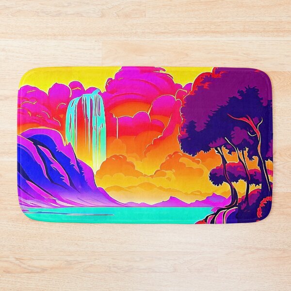 Item preview, Hidden Waterfall Pop Art Landscape designed and sold by LaRoach Digital Arts.