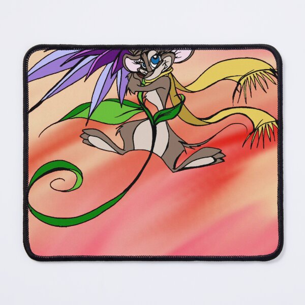 Item preview, Mouse with Yellow Scarf and Purple Flower designed and sold by Korroby.