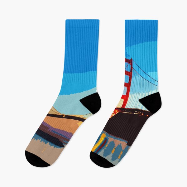 Item preview, Golden Gate Bridge, San Francisco, California, USA, Travel Print designed and sold by summattodraw.