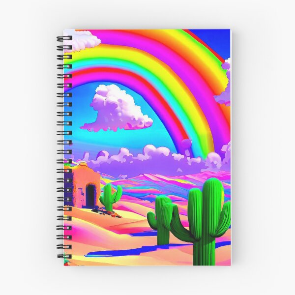 Item preview, Double Desert Rainbow Pop Art Landscape designed and sold by LaRoach Digital Arts.