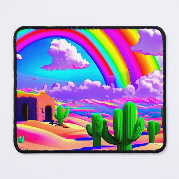 Item preview, Double Desert Rainbow Pop Art Landscape designed and sold by LaRoach Digital Arts.
