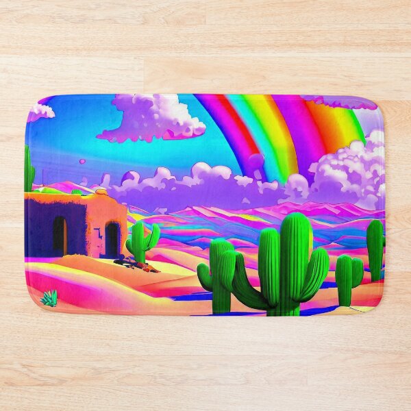 Item preview, Double Desert Rainbow Pop Art Landscape designed and sold by LaRoach Digital Arts.