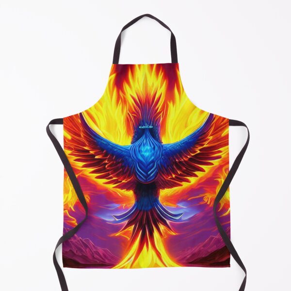 Item preview, Blue Bodied Phoenix in Flames designed and sold by Sweet-Medley.
