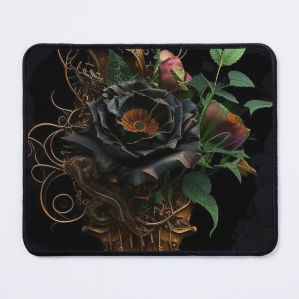 Item preview, Gothic Steampunk Dark Flower Collage By Brandon Cable designed and sold by BrandonArtWorld.