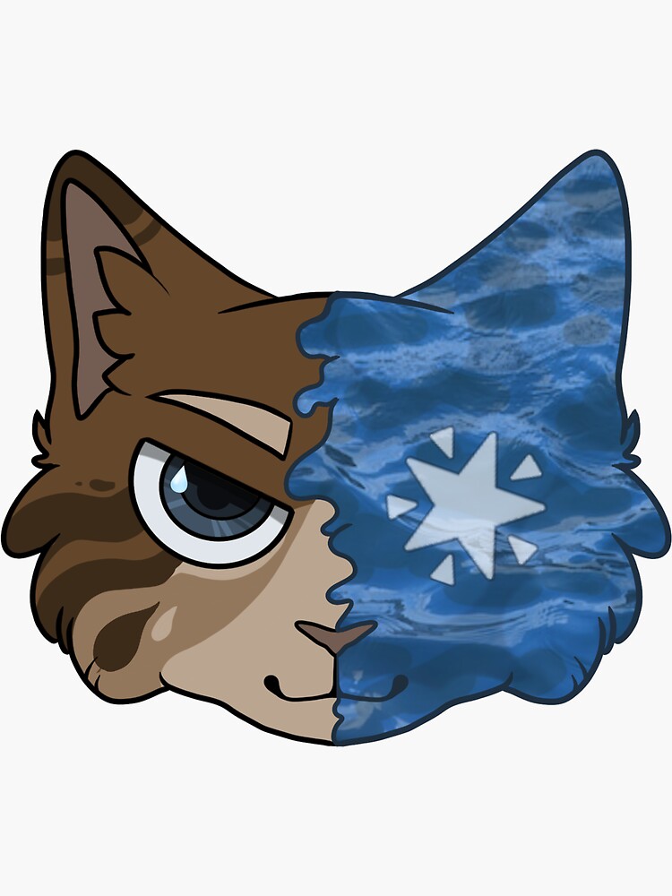 Splashtail Head Sticker for Sale by apple-glass