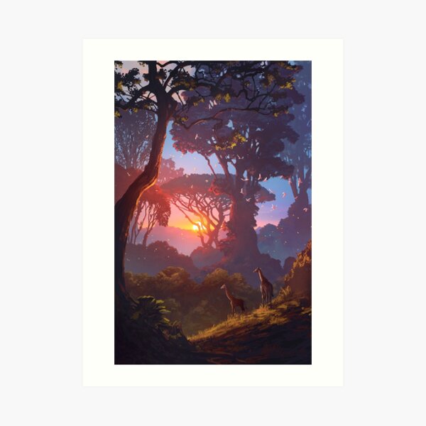 Giraffes Art Print