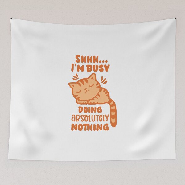 Item preview, I'm busy doing nothing sleeping cat designed and sold by Acim0.