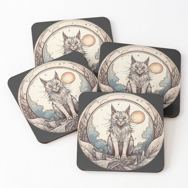 Item preview, Dignified Cat and Moon designed and sold by cryoxene.