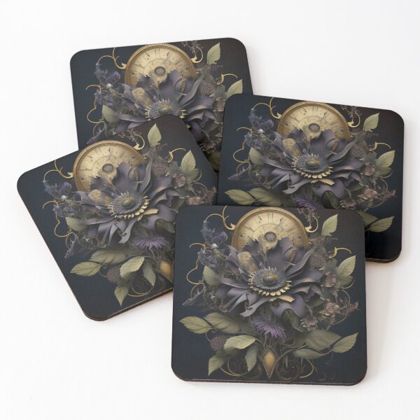 Item preview,  Gothic Steampunk Dark Flower Collage By Brandon Cable  designed and sold by BrandonArtWorld.
