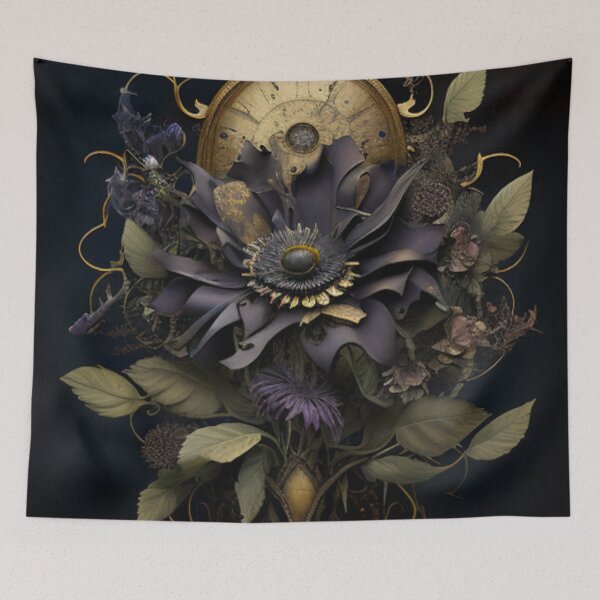 Item preview,  Gothic Steampunk Dark Flower Collage By Brandon Cable  designed and sold by BrandonArtWorld.