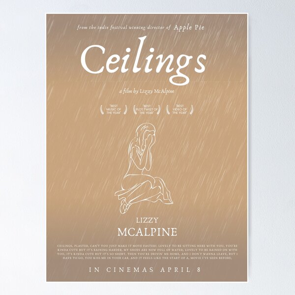 Item preview, Lizzy McAlpine Ceilings movie poster designed and sold by em-designss.