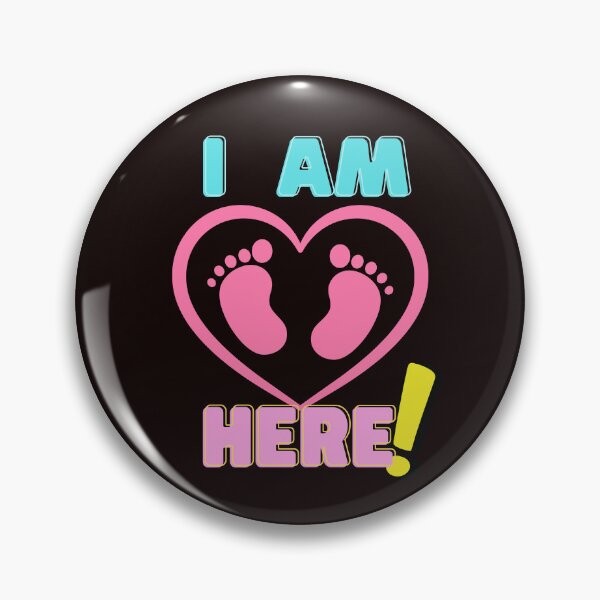 Item preview, I Am Here! (pink) designed and sold by SunMoonBeyond.