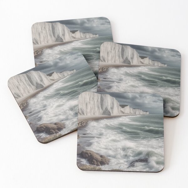 Item preview, White Cliffs of Dover on a Stormy Day designed and sold by OtterComforts.