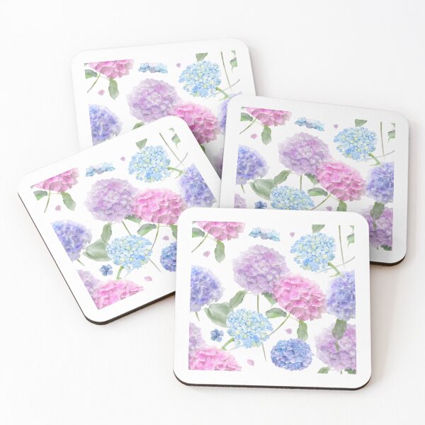 Item preview, Watercolor Mixed Garden Hydrangea Flowers  designed and sold by silviaol.